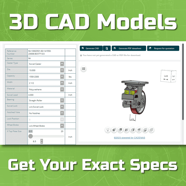 Caster Configurator - 3D CAD Models
