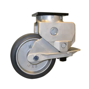 MS 10x3 Aluminum Caster With Brake