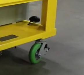 material handling cart with 57 series caster