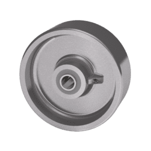 Cast iron wheels for heavy loads and high heat use