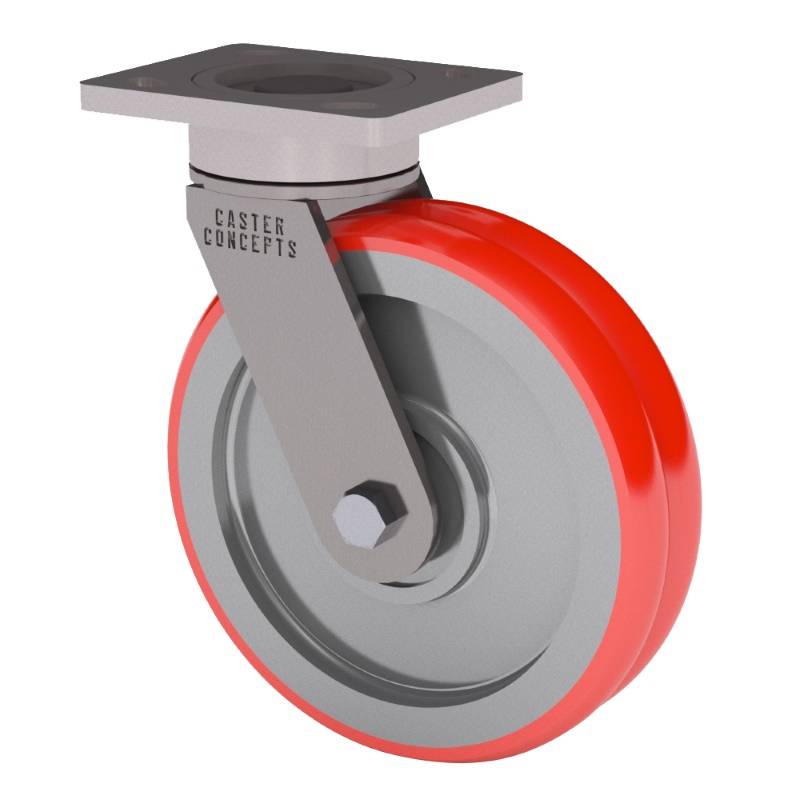 4x2 TWERGO T/R Polyurethane Swivel Caster
