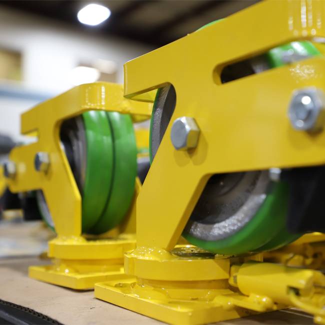 Yellow Twergo Casters with Toe Guards