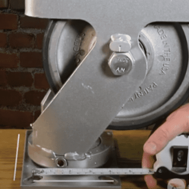 measuring a caster-2