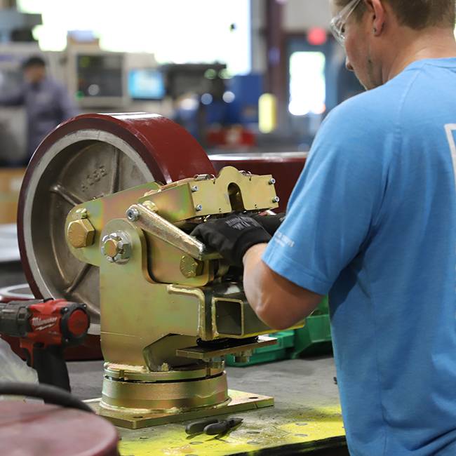 suspension and spring loaded casters