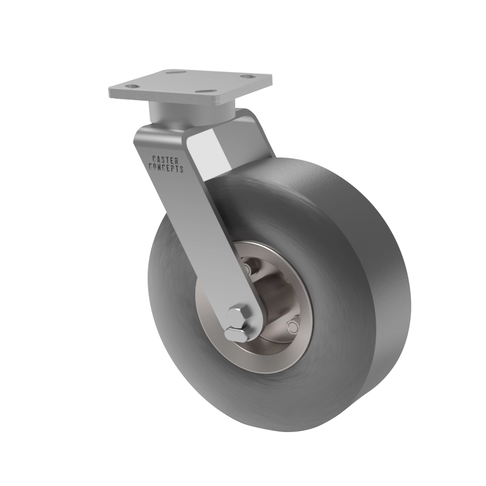 12x200 x 8 Pneumatic Rubber Swivel Caster