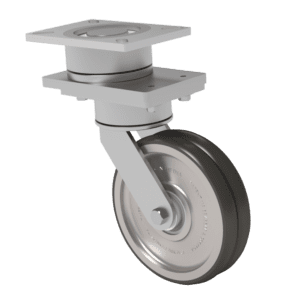 10x2 T/R-95 Polyurethane Swivel On Swivel (SoS) Caster W/ TWERGO Wheel