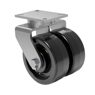 10x3 Dual Wheel Phenolic Resin Swivel Caster