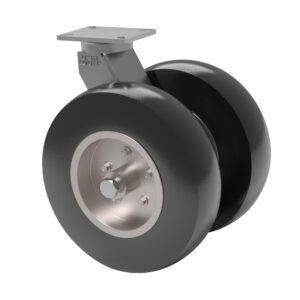16×4.80/8 Dual Wheel Pneumatic Rubber Swivel Caster