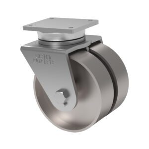 10×3 Dual Wheel Cast Iron Swivel Caster