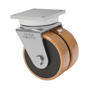 12×3.5 Dual Wheel Laminated Phenolic Swivel Caster