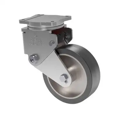 10x3 Mold On Rubber Spring Loaded Swivel Caster