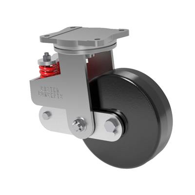 10x3 Phenolic Resin Spring Loaded Swivel Caster