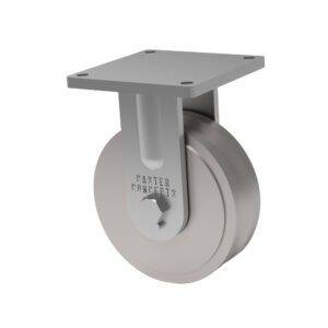 10×3 V-Groove H.D. Cast Iron Rigid Caster
