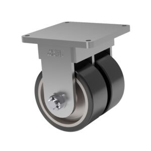 12×5 Dual Wheel H.D. Hard Polyurethane (70D) Rigid Caster