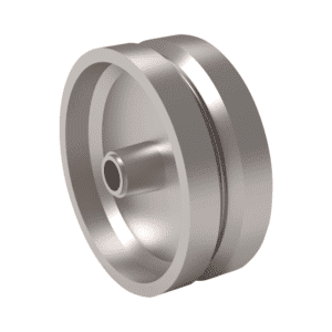 8×3 V-Groove Forged Steel Swivel Caster