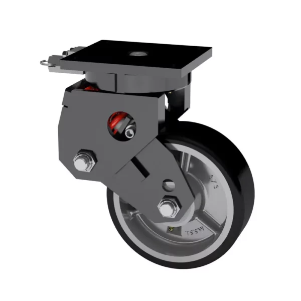 3812S8H 8x2.5 Phenolic Steel Spring Loaded Swivel Caster