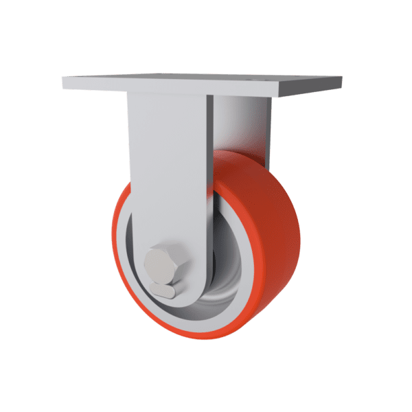 77-10302-61-2 10x3 T/R Polyurethane Rigid Caster - Caster