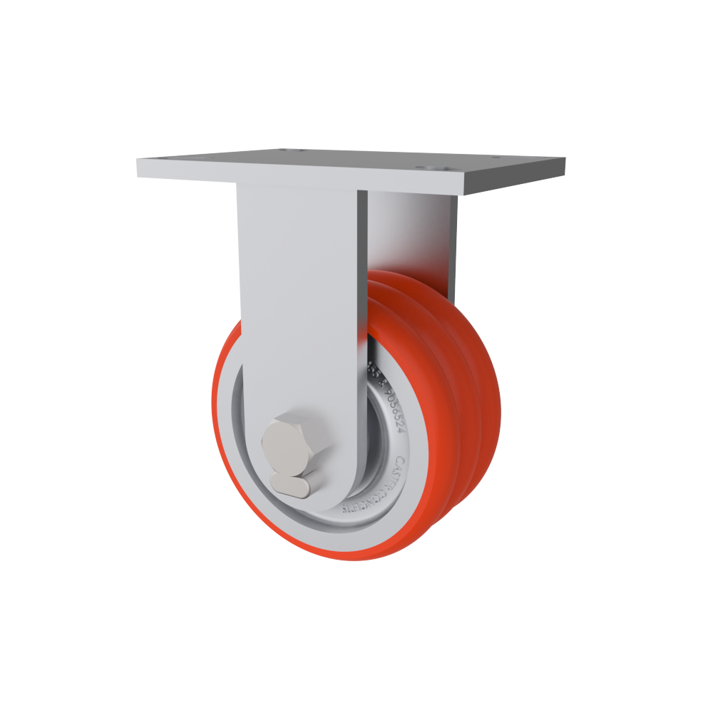 10x3 TWERGO T/R Polyurethane Rigid Caster
