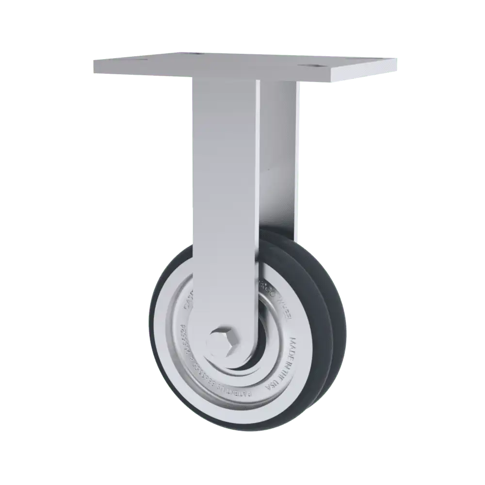 10x2 T/R-95 Polyurethane Rigid Caster W/ TWERGO Wheel