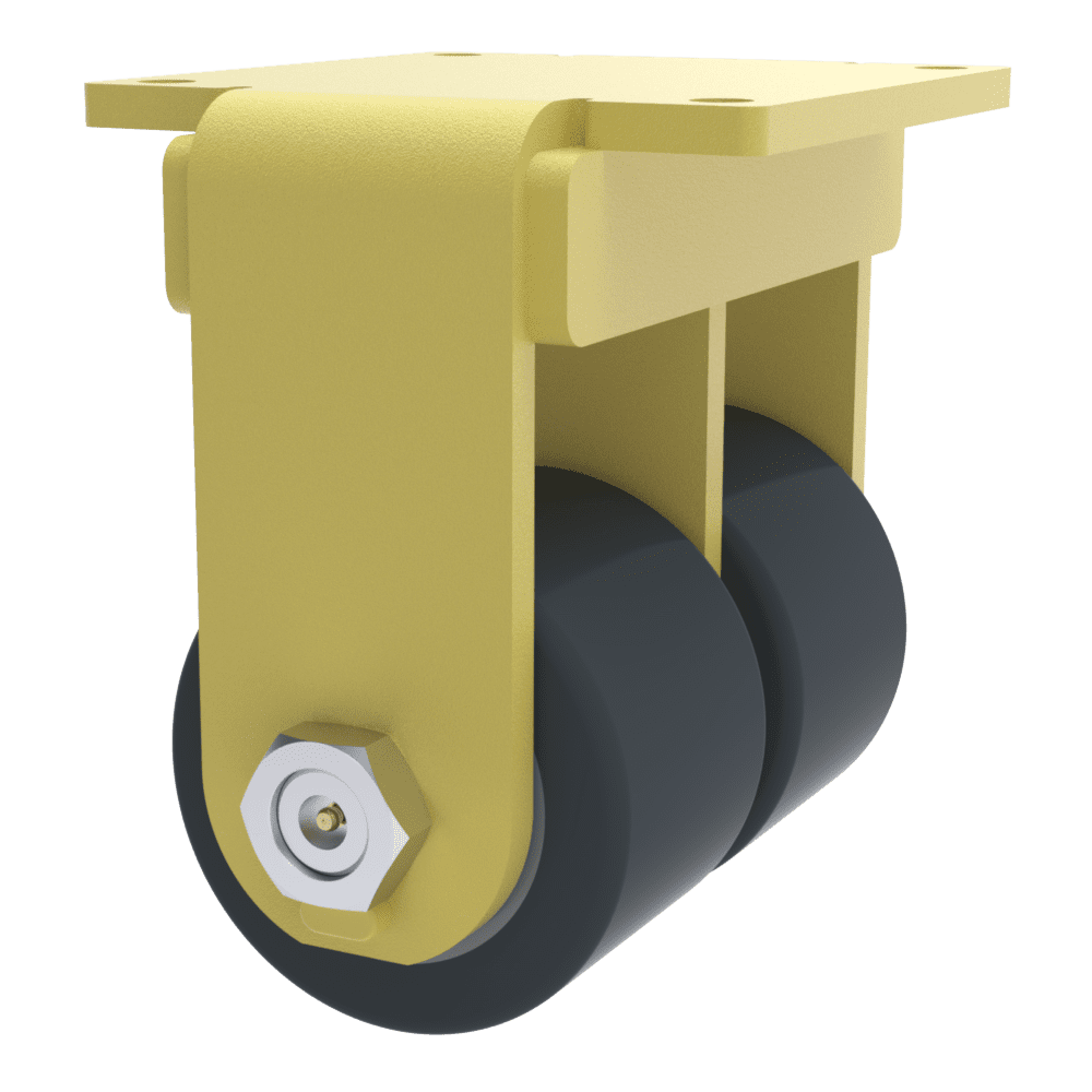 10×3 Dual Wheel H.D. T/R-95 Polyurethane Rigid Caster