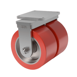 18×9 Dual Wheel H.D. Soft Polyurethane Rigid Caster