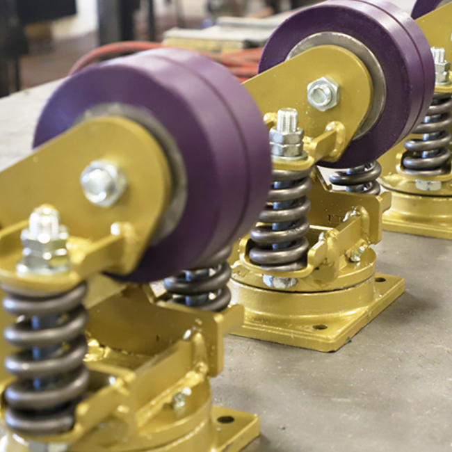 spring loaded casters wheels
