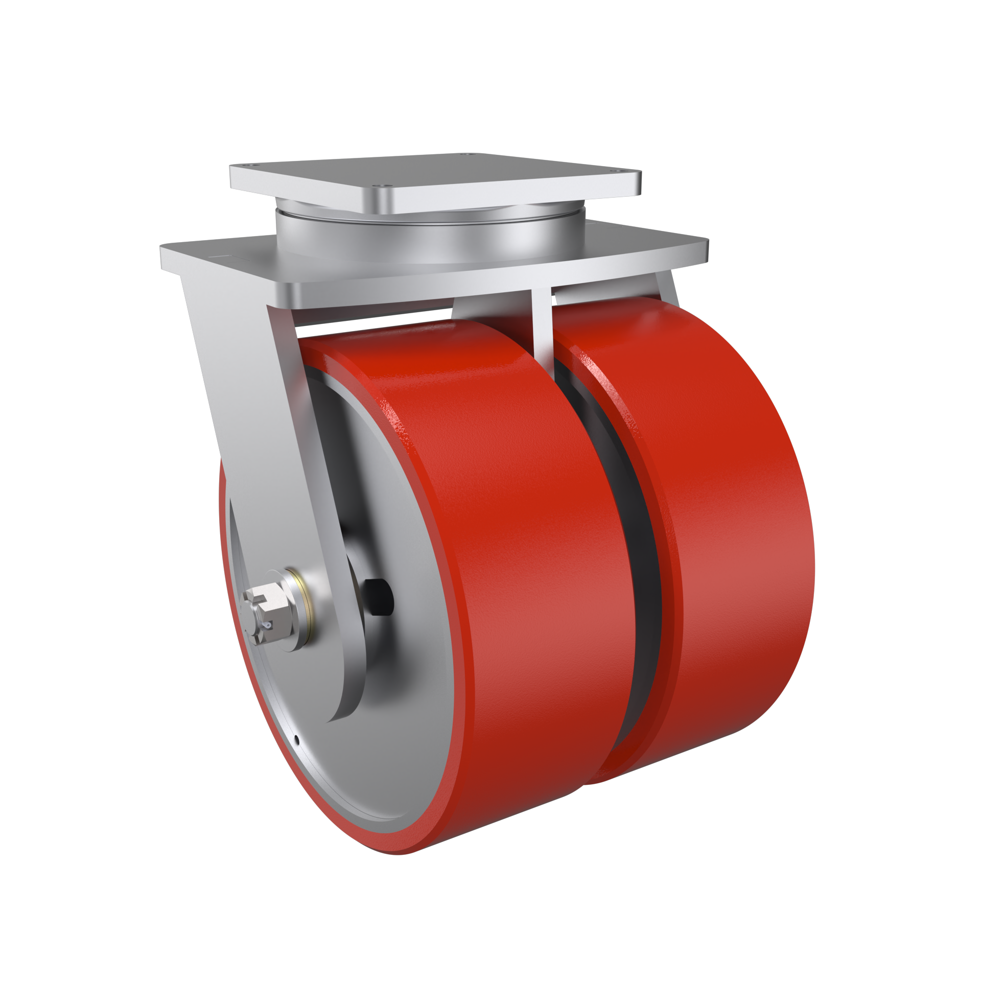 Super heavy duty casters for 35,000-100,000 lb loads