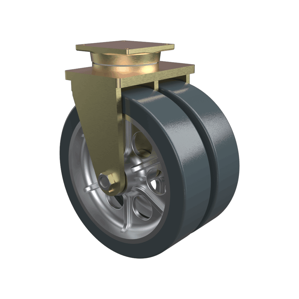 Extra heavy duty casters for 15,000–34,999 lb loads